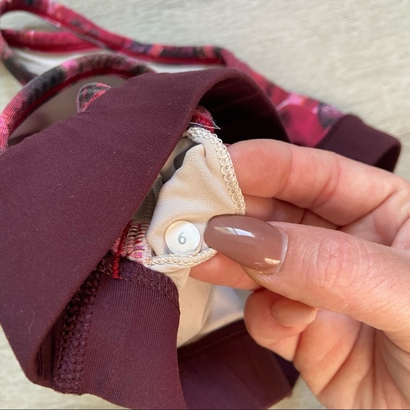 Lululemon Splendour Bra Poppy Petals Berry Rumble - Picture 8 of 11